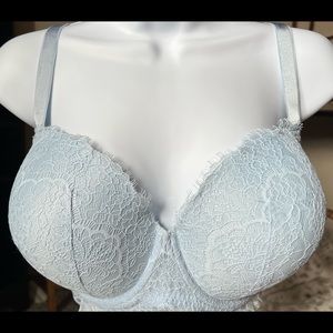 Victoria's Secret Light Blue Lace Bra